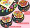 1680 Pcs Pony Beads Heart Star Hair Bead for Girl Braid, Acrylic Star Heart Glitter Sparkle Large Hole Pony Beads with Elastic Rubber Band Threaders Kit for Hair Bracelets Jewelry Making